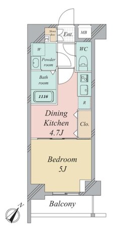 グランカーサ曳舟の物件間取画像